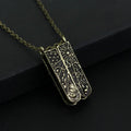 Grimm Box Key Can Open Necklace Bronze Color Alloy Pendant Necklace for Men Women Lolita Vintage Jewelry Accessories Gift